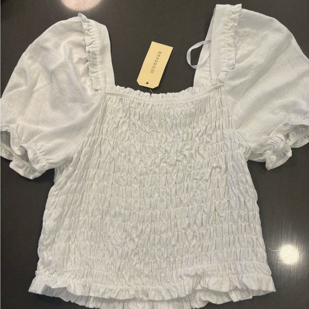 White Peasant Top